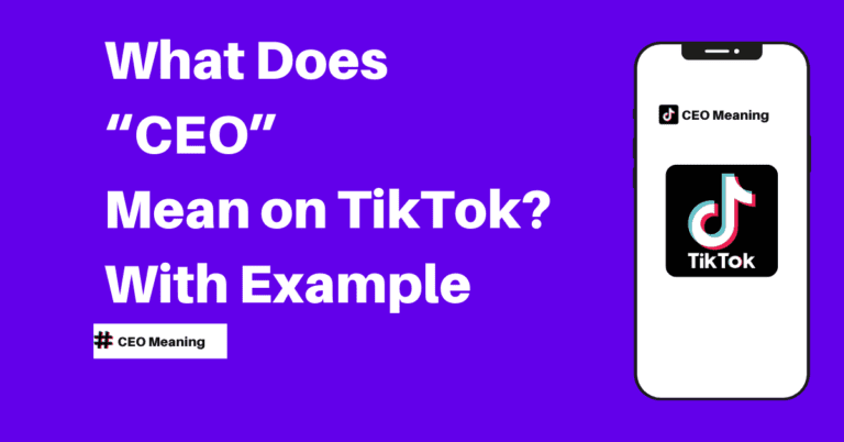 What Does “CEO” Mean on TikTok With Example