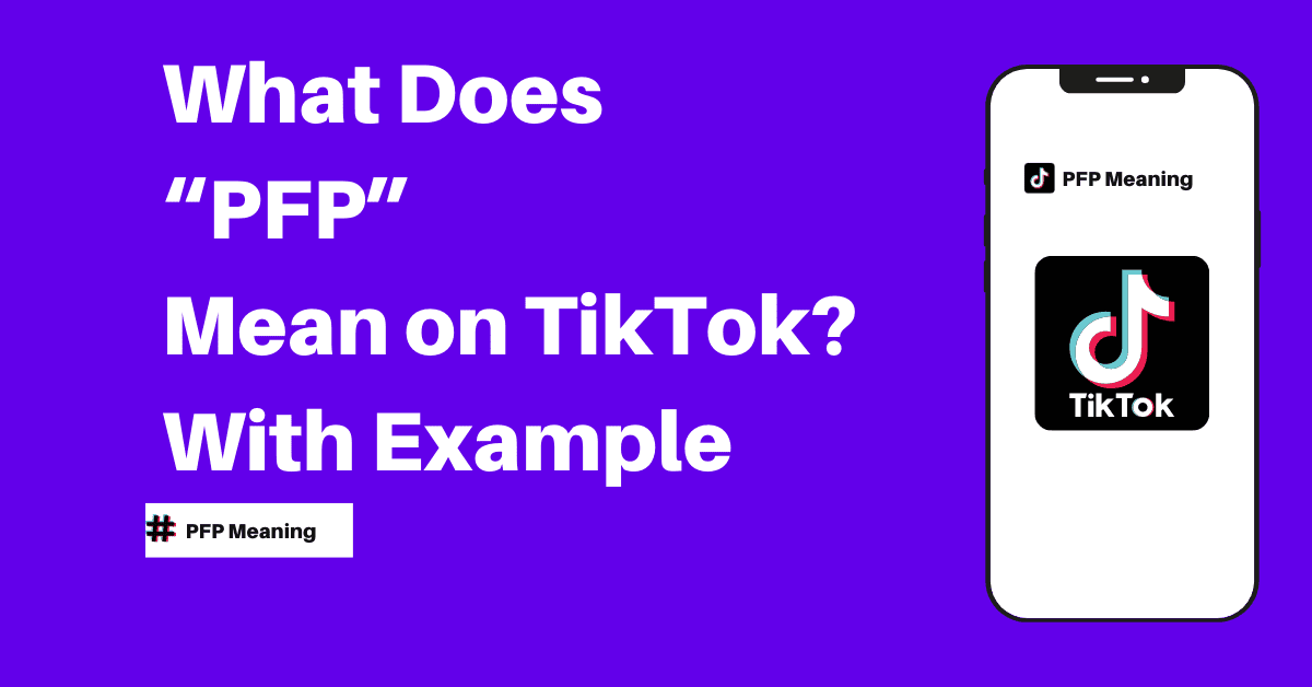What Does “PFP” Mean on TikTok With Example