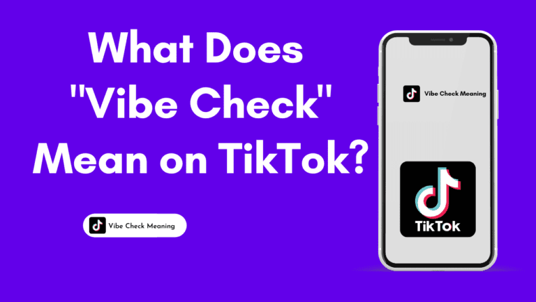 What does Vibe Check mean on TikTok