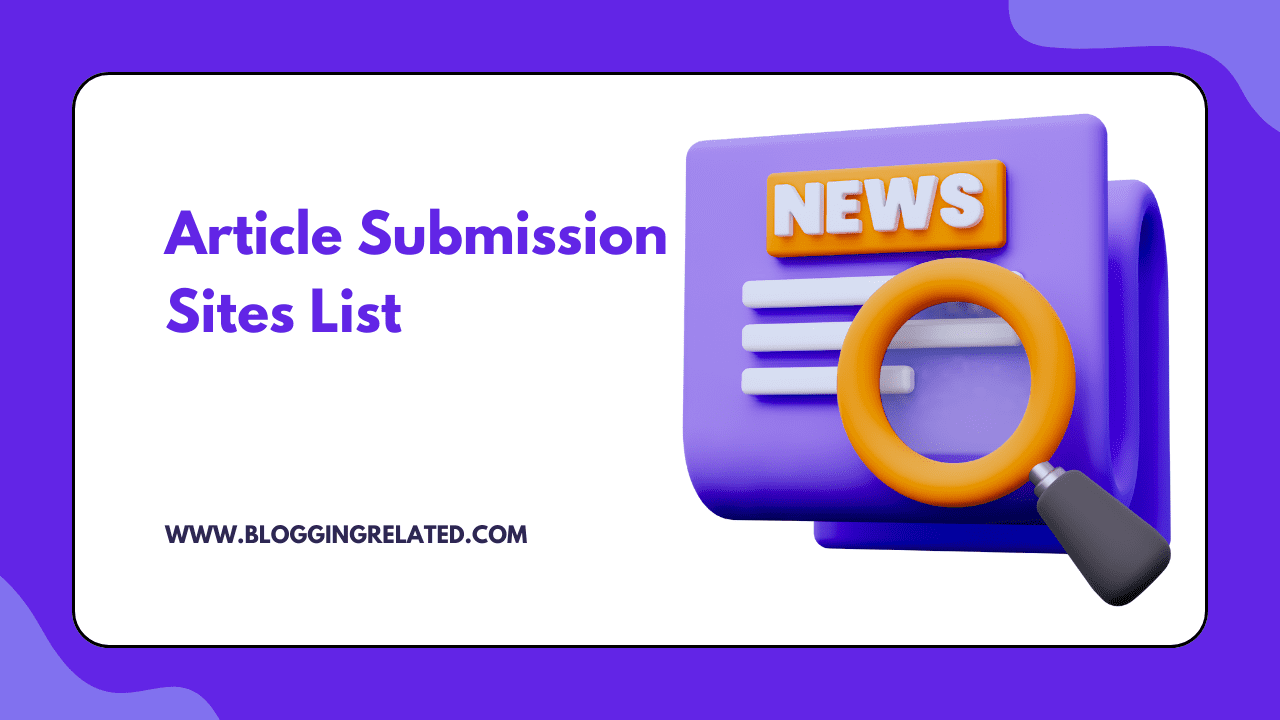 Article Submission Sites List