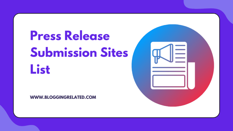 Press Release Submission Sites List