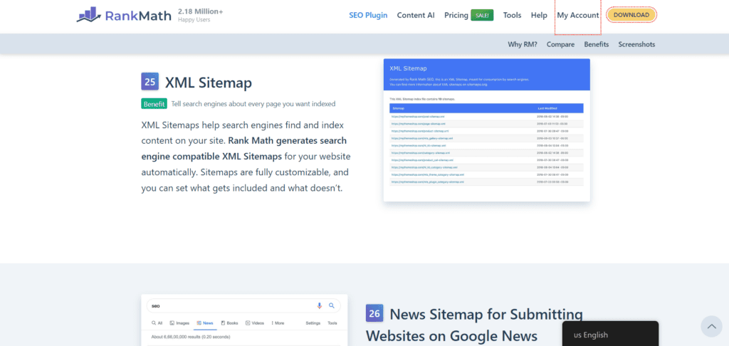 RankMath XML Sitemap Generator