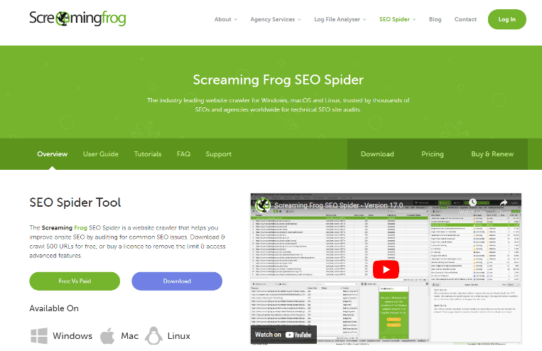 Screaming Frog XML Sitemap Generator