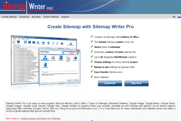 Sitemap Writer Pro XML Sitemap Generator